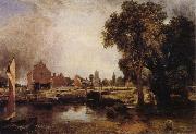 John Constable, Dedham Lock and Mill